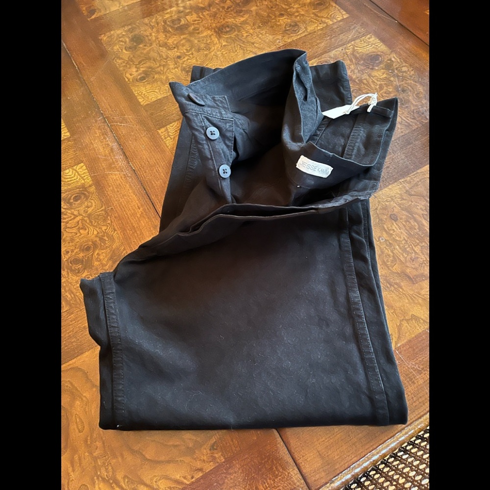NWT Jesse Kamm Cali Slim Black Canvas Pants Sz 16